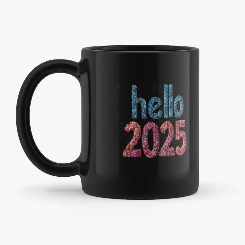 Hello 2025 Confetti